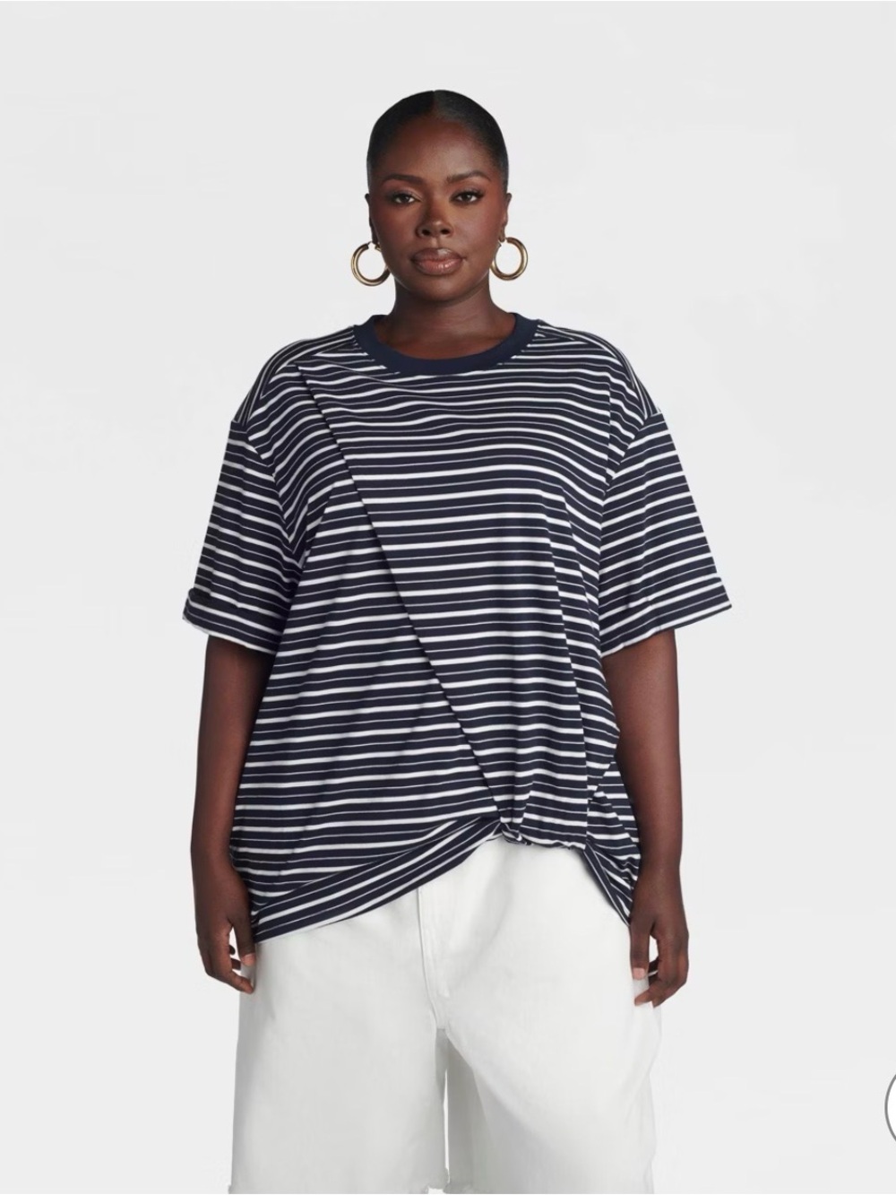 KBB by KAHLANA The Asymmetrical Hem Twist Tee *NEW